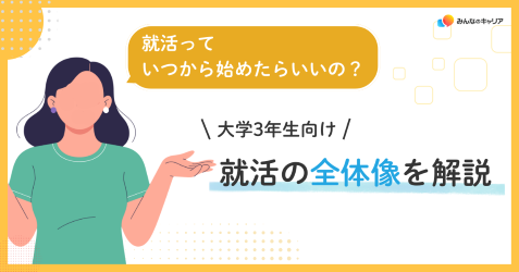 就活はいつ始める?大学3年生のための就活の全体像とすぐできること